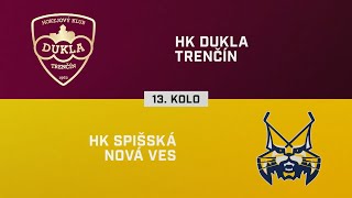 13 kolo HK Dukla Trenčín – HK Spišská Nová Ves 24 HIGHLIGHTY [upl. by Boris]