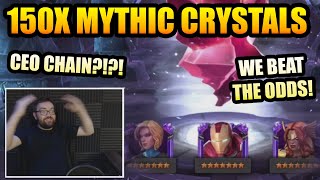 150 7 Star Mythic Crystal amp 6x 7 Star Crystal Opening  CEO CHAIN  Marvel Contest Of Champions [upl. by Dirfliw]