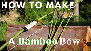 How to make a BOW from BAMBOO [upl. by Cassandry]