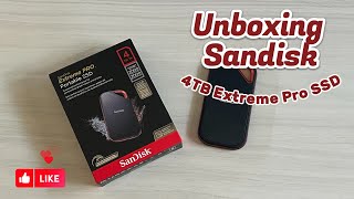 Unboxing The Sandisk 4TB Extreme Pro SSD [upl. by Elyrad]