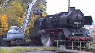 Deutsche Reichsbahn Güterzüge mit Dampflok 50 3616 DR1993 [upl. by Annelise]