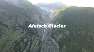 Swiss Landscape  Aletsch Glacier  Drone View  Belalp [upl. by Oruam306]