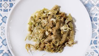 Fusilli integrali Voiello con carciofi e crema daglio  La ricetta dello Chef Cannavacciuolo [upl. by Adnola]