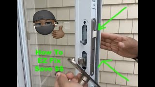 How to fix a Andersen Storm Door Handle Assembly Traditional Handle Set 42302 [upl. by Arraeis]