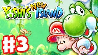 Yoshis New Island  Gameplay Walkthrough Part 3  World 3 Nintendo 3DS [upl. by Lynna]