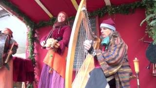 Mittelalterweltvolkband Triskilian auf dem Esslinger Weihnachtsmarkt Germany 27112013 T4 [upl. by Ahsinik]