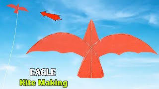 How to make Eagle Kite  patang kese banate he  Kite Making  Easy to make [upl. by Venator]