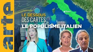 L’Italie  un laboratoire du populisme  Une Leçon de géopolitique du Dessous des cartes  ARTE [upl. by Eira]