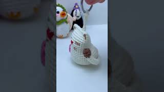 Easy crochet cat keychain crochetanywhere crochet handmade diy [upl. by Deeas707]