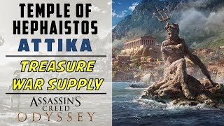 Temple of Hephaistos Attika  Loot amp War Supply Location  ASSASSINS CREED ODYSSEY [upl. by Yahsel]