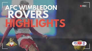 AFC Wimbledon v Doncaster Rovers highlights [upl. by Yekim946]