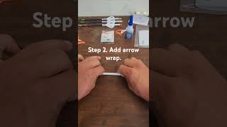 Refletching an arrow in 60 seconds archery arrow bowhunting diy [upl. by Maribeth]