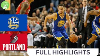 WARRIORS at TRAIL BLAZERS HIGHLIGHTS October 23 2024 [upl. by Aonehc]