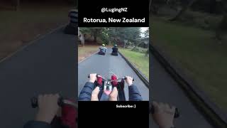 High Speed Luge Near Misses Rotorua New Zealand skylineluge formula1 [upl. by Sedruol]