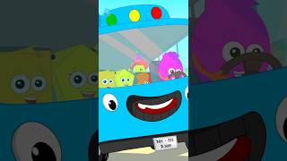 Wheels On The Bus shorts nurseryrhymes vehiclerhymes carcartoons [upl. by Dihahs]