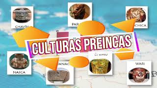 LAS CULTURAS PREINCAS  RESUMEN de las principales culturas pre incas [upl. by Fortunna364]