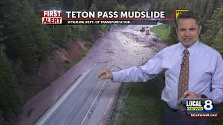 Teton Pass Wyoming Mudslide and Flood Warnings in Idaho [upl. by Lewap]