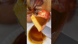 Flan de calabaza 🎃 recetas flannapolitano postresfaciles [upl. by Aubrette]