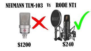 Rode NT1 Vs Neumann TLM103 [upl. by Annauj]