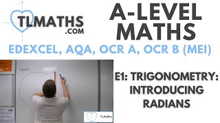 ALevel Maths E115 Trigonometry Introducing Radians [upl. by Iot]