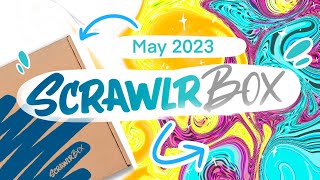 ScrawlrBox May 2023 UNBOXING  EmilyArts [upl. by Jack]