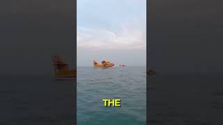 How Firefighting Plane Load Water 🤯😱 shorts interestingfacts amazing [upl. by Sonaj]