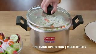 MultiUtility Pressure Cooker  Prestige Clip On Pressure Cooker  Pressure Cooker  Prestige [upl. by Akirderf344]