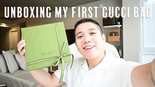 OPHIDIA SUPER MINI BAG UNBOXING  MY FIRST GUCCI BAG UNBOXING [upl. by Aicila347]