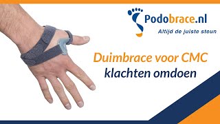 Duimbrace voor CMC klachten omdoen  Tutorial [upl. by Tulley]