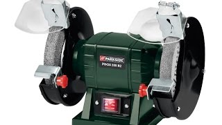 Parkside Double Bench Grinder Overview amp Initial Review [upl. by Eintroc]