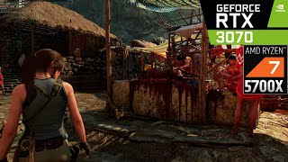 Shadow of the Tomb Raider  RTX 3070  Ryzen 7 5700X  Benchmark 4K 1080p ULTRA [upl. by Nnaear]