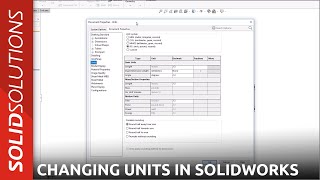 How to Change Units in SOLIDWORKS  Beginner SOLIDWORKS Tutorial [upl. by Eirrehc321]