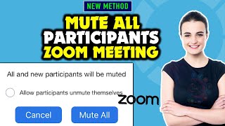 How to mute everyone on zoom 2024  Mute All Participants Zoom Meeting [upl. by Jayme]