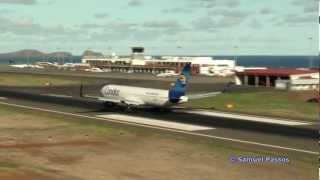 B767300 Condor  Powerful Take Off  Madeira [upl. by Nilhtac]