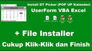 Cara Install DTPicker UserForm VBA Excel [upl. by Talya]