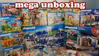 mega unboxing 6 Spielzeug auspacken seratus1 Playmobil Polizei THW Explorers [upl. by Laefar]