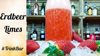 Erdbeerlimes  Erdbeer Likör selber machen  Cocktail  Rezept  Trinkbar [upl. by Dee983]