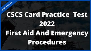 CSCS Test Questions First Aid And Emergency Procedures  CSCS Mock Test [upl. by Cornwell155]