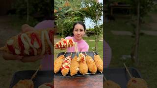 How to cook hotdog cheese recipe shortvideo cooking cooking recipe food [upl. by Tegan]