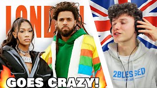 UK REACTION to BIA ft J COLE  LONDON  TWReactz [upl. by Wadleigh]