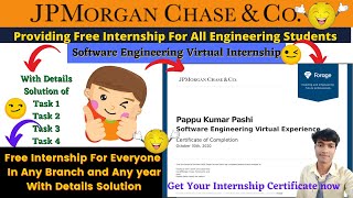 JPMorgan Chase Software Engineering Virtual Internship with Answers  Add Weightage to your Resume😲🤩 [upl. by Akemat232]