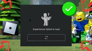 How To Fix Experiences Failed To Load Roblox 2023 [upl. by Erde]