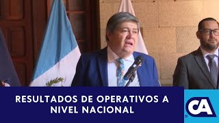 Ministro de Gobernación Francisco Jiménez informa avances contra extorsiones y narcotráfico [upl. by Elad]