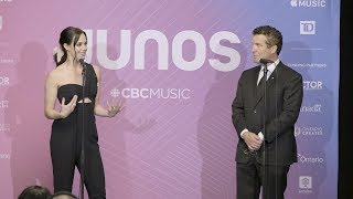 Tessa Virtue and Rick Mercer at the 2019 Junos [upl. by Reuben]