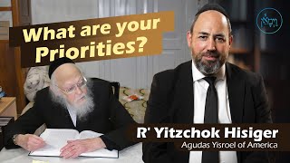 What are your Priorities  Rabbi Yitzchok Hisiger [upl. by Esirtal]