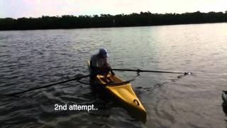 Day 22  learning to scull in the Edon TS515  removing the stabilizers [upl. by Northington]