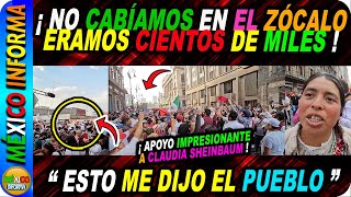 LAS CALLES SE DESBORDABAN DE GENTE PARA APOYAR A CLAUDIA MIRA LO QUE ME RESPONDIÓ LA GENTE [upl. by Sherman]