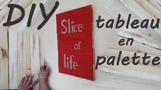 DIY  Tableau en palette [upl. by Pownall]