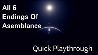 ALL Endings Of Asemblance  Quick Playthrough [upl. by Norrag]