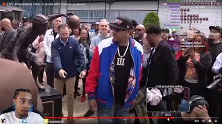 FlightReacts to Allen Iverson Statue Reveal [upl. by Smart]